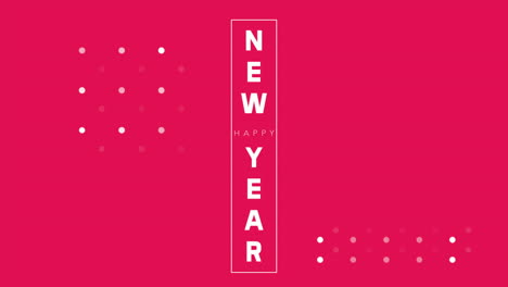Modern-Happy-New-Year-text-with-lines-and-dots-on-red-gradient