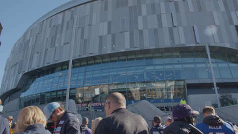 Crowd-Of-Supporters-Outside-Tottenham-Hotspur-Stadium-For-2023-NFL-Games-In-London-5