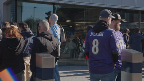 Crowd-Of-Supporters-Outside-Tottenham-Hotspur-Stadium-For-2023-NFL-Games-In-London-9