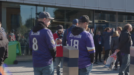 Crowd-Of-Supporters-Outside-Tottenham-Hotspur-Stadium-For-2023-NFL-Games-In-London-7