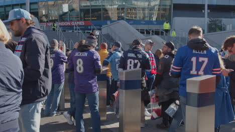 Crowd-Of-Supporters-Outside-Tottenham-Hotspur-Stadium-For-2023-NFL-Games-In-London-4