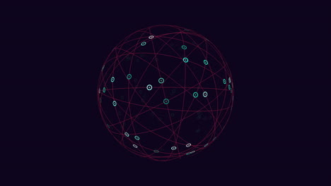 Komplexes-Netzwerk-Aus-Miteinander-Verbundenen-Knoten-Und-Linien,-Diagramm-Mit-Knoten,-Verbindungen-Und-Beschriftungen