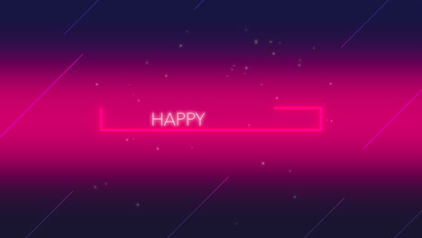 Celebratory-Easter-neon-sign-shines-brilliantly-with-colorful-pink-letters-on-a-blue-background