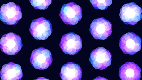 Círculos-Flotantes-Patrón-Púrpura-Y-Azul-Sobre-Fondo-Negro