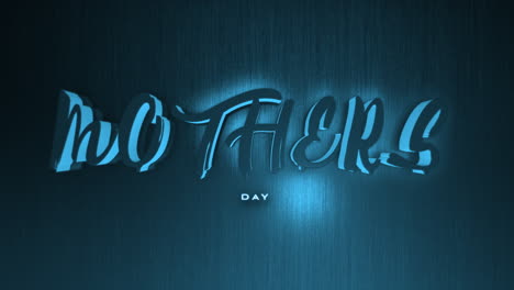 Neon-blue-Mother's-day-in-digital-art-dark-blue-background