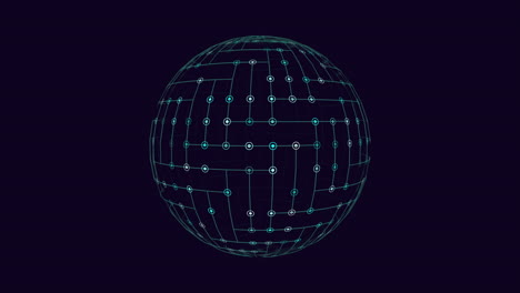 Líneas-Y-Puntos-Interconectados-Forman-Una-Esfera-Cautivadora-Sobre-Un-Fondo-Oscuro