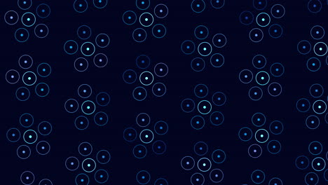 Dynamic-spiral-of-black-and-blue-circles-with-intricate-connections