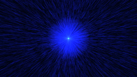 Luz-Azul-Circular-Que-Emana-Del-Centro,-En-Movimiento