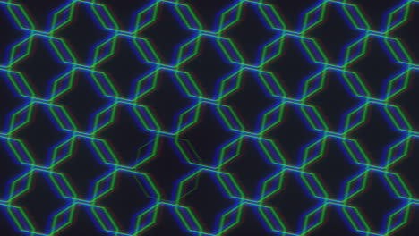 Glowing-blue-and-green-diamond-pattern