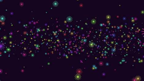 Vibrant-star-pattern-on-bold-black-background