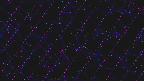 Cuadrícula-De-Constelaciones-Estrelladas-Fascinantes-Puntos-Azules-Y-Naranjas-Sobre-Fondo-Negro