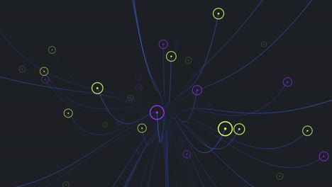 Vibrant-circles-and-lines-form-complex-network-system