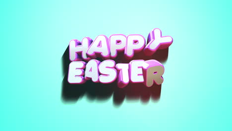 Fröhlicher-3D-Frohe-Ostern-Text-Auf-Blauem-Hintergrund