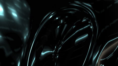 Dynamic-metallic-flow-black-and-blue-liquid-cascading-down-wall