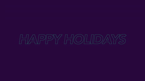 Felices-Fiestas,-Un-Saludo-Sencillo-Y-Festivo-Sobre-Un-Fondo-Morado.