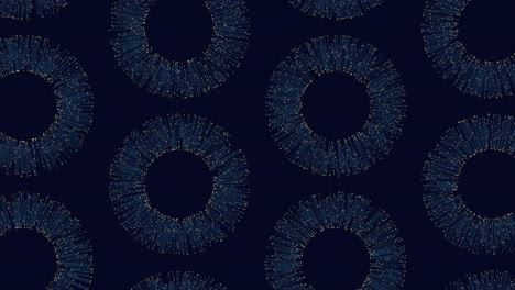 Dynamic-blue-circle-pattern-on-a-moving-background