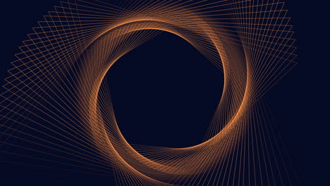 Dynamic-spiral-eye-catching-orange-lines-on-black-background