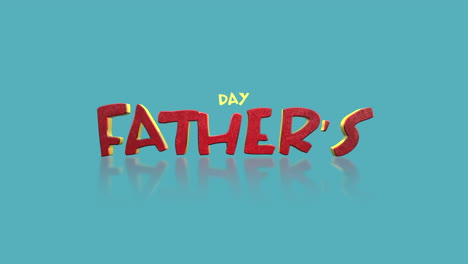 Fathers-Day-celebration-logo-colorful-font-on-blue-background