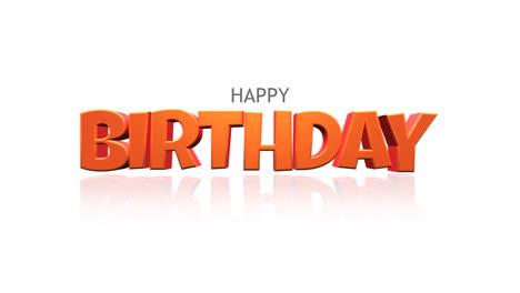 3D-Gruß-Zum-Geburtstag-In-Leuchtend-Orangefarbenen-Buchstaben-Auf-Weißem-Hintergrund