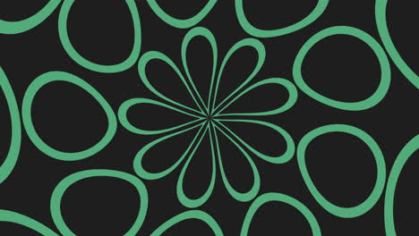 Black-and-green-abstract-design-overlapping-circles-with-circular-pattern-in-center