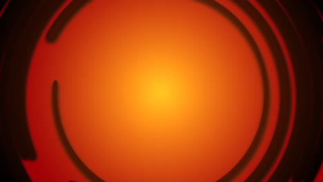 Glowing-red-center-metal-object-with-sharp-edges-and-shiny-surface-on-dark-background