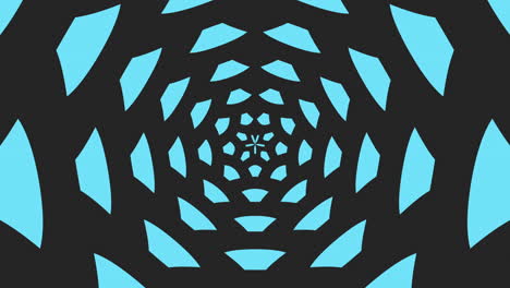 Spiraling-blue-and-black-pattern-intricate-and-abstract-design