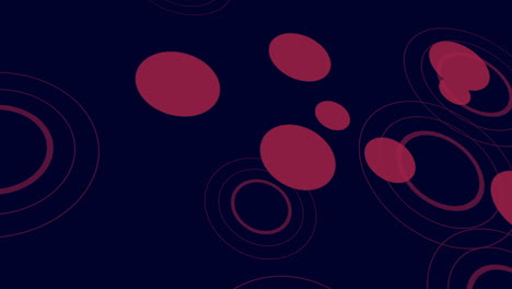 Vibrant-red-circles-illuminate-dark-canvas