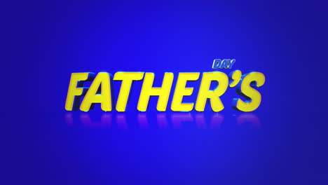 Vatertag-In-Leuchtendem-Gelb-Auf-Blauem-Hintergrund