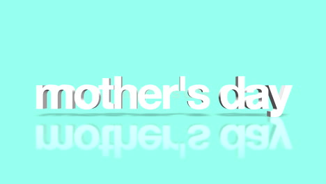 Vibrant-3d-Mothers-Day-text-on-a-blue-background