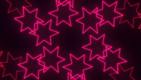 Stunning-pink-star-pattern-on-a-dark-background