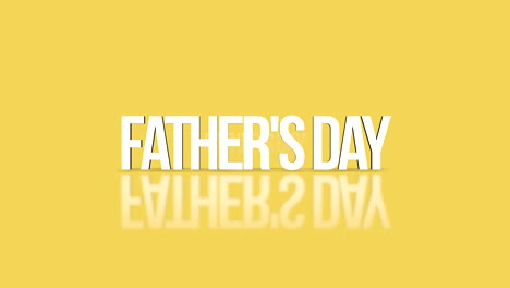 Floating-reflection-Fathers-Day-text-on-yellow-background