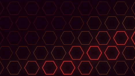 Dynamic-black-and-red-geometric-pattern-with-hexagons-modern-design-for-websites,-apps,-and-print-materials