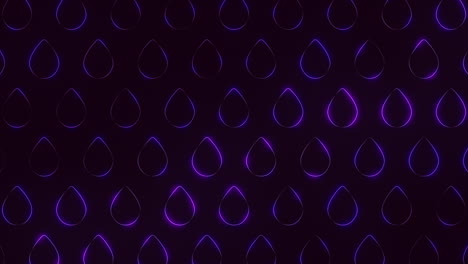 Vibrant-circles-striking-purple-and-blue-pattern-on-black