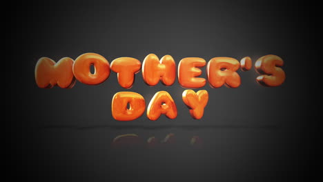 Schmelzende-Orangefarbene-Buchstaben-Zum-Muttertag-Tropfen-Mit-Liebe-Auf-Schwarzem-Hintergrund