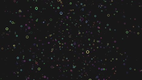 Colorful-circle-pattern-on-a-black-background