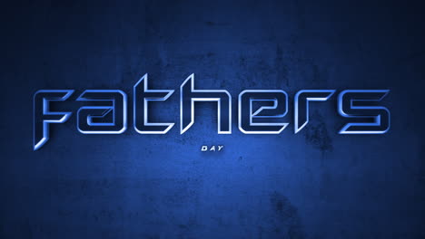 Fathers-Day-shines-in-futuristic-blue-neon-on-dark-grey