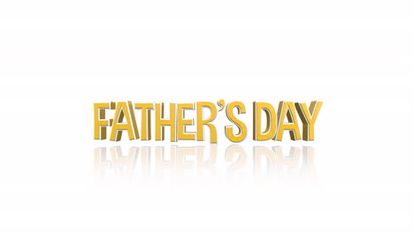 Celebrate-Fathers-Day-with-vibrant-yellow-letters-on-a-clean-white-background