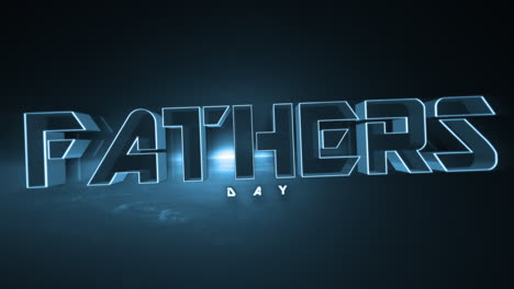 Glowing-Fathers-Day-3d-text-on-dark-blue-gradient-background