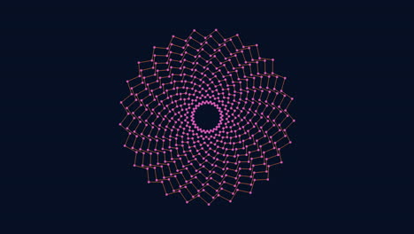 Intricate-circular-pattern-of-connecting-lines-and-dots