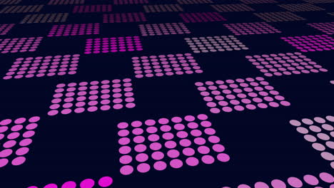 Abstract-composition-intriguing-grid-of-pink-dots-on-black-background