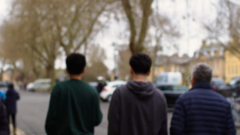 Defocused-Shot-Showing-Exterior-Of-All-Saint-Johns-College-Buildings-In-City-Centre-Of-Oxford-With-People-1