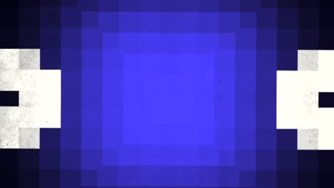 Bold-and-striking-a-large-blue-square,-angled-for-depth-against-a-white-border