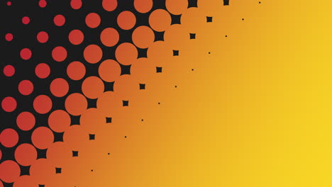 Vibrant-yellow-background-with-dynamic-orange-and-black-dots-pattern