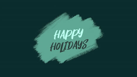 Hand-drawn-Happy-Holidays-in-cursive-on-black-background-conveys-artistic-and-heartfelt-message