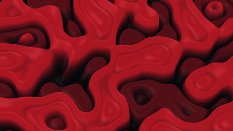 Striking-close-up-intriguing-red-and-black-patterned-surface