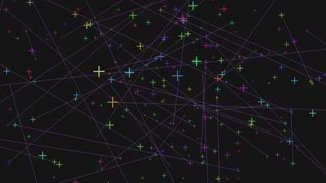 Buntes-Netzwerk-Ein-Lebendiges-Und-Komplexes-Netz-Aus-Miteinander-Verbundenen-Linien