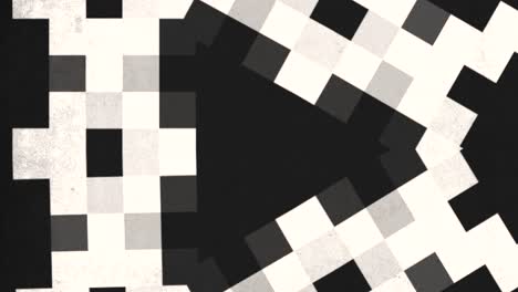 Dynamic-checkered-pattern-of-black-and-white-squares-classic-design-element