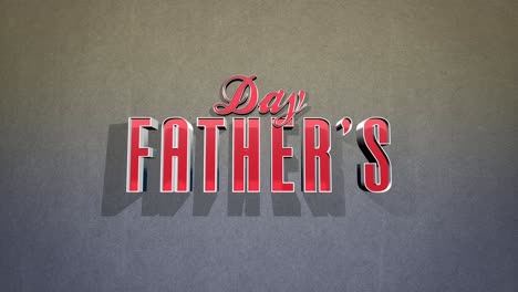 Eye-catching-retro-red-and-white-Father's-Day-sign-on-a-gray-background