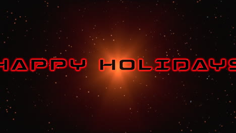 Festive-and-warm-Happy-Holidays-in-red-and-orange-with-a-glowing-sun-background