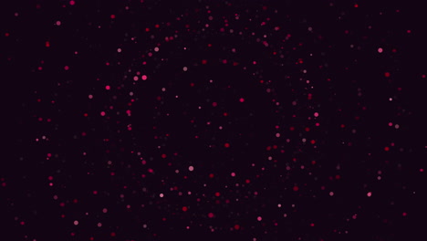 Bold-and-vibrant-red-circle-pattern-on-a-dark-background